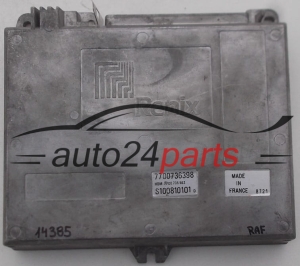 CALCULATEUR MOTEUR RENAULT RENIX S100810101 D, S100810101D, 7700736398, 7700735562
