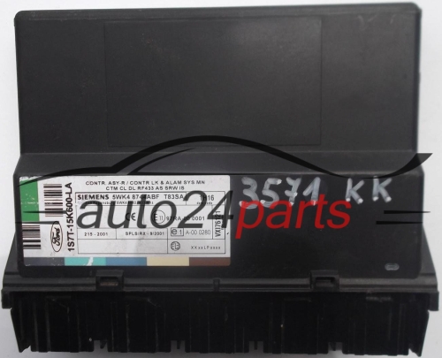 CENTRALKA MODUL STEROWNIK KOMFORTU FORD MONDEO 1S7T15K600LA, 1S7T-15K600-LA, SIEMENS 5WK48744ABF, 5WK4 8744ABF - 3571