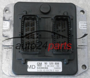 KOMPUTER STEROWNIK SILNIKA OPEL ASTRA ZAFIRA 1.8 X18XE1 2.0 X20XEV SIEMENS 5WK9 161