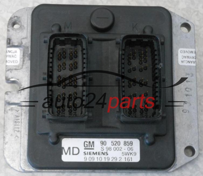 KOMPUTER STEROWNIK SILNIKA OPEL ASTRA ZAFIRA 1.8 X18XE1 2.0 X20XEV SIEMENS 5WK9 161