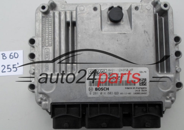 KOMPUTER STEROWNIK SILNIKA FORD FIESTA 1.6 TDCI BOSCH 0 281 014 803, 0281014803, 8V21-12A650-KF, 8V2112A650KF 