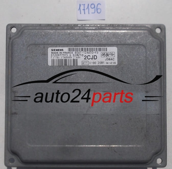 ECU CENTRALITA DE MOTOR FORD FIESTA SIEMENS S120977315 D, S120977315D, FoMoCo 6S61-12A650-FD, 6S6112A650FD, 2CJD