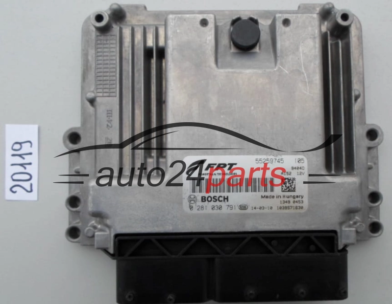 Komputer sterownik silnika Alfa Romeo Giulietta 2.0 MJET 0281030791 55259745