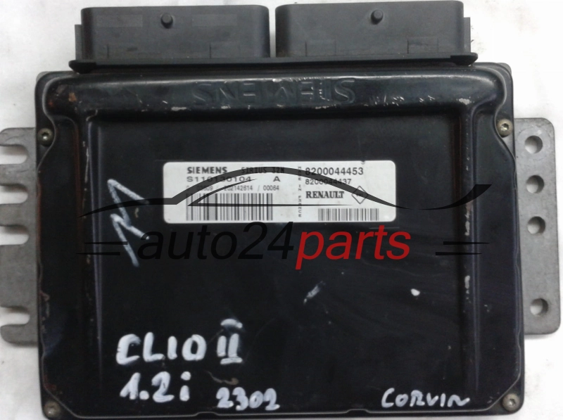 KOMPUTER STEROWNIK SILNIKA RENAULT CLIO 1.2 SIEMENS SIRIUS 32N S110130104A, S11013104 A, 110130104, 8200044453, 8200044437