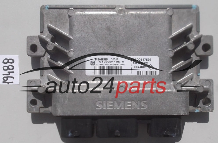 KOMPUTER STEROWNIK SILNIKA RENAULT CLIO SIEMENS S120201105 A,  8200417597