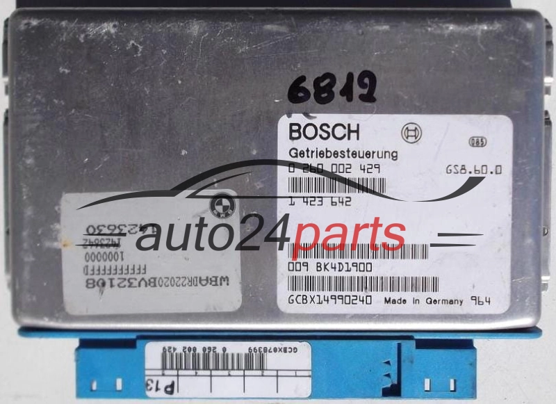 STEROWNIK SKRZYNI AUTOMATYCZNEJ BMW E38 728 E39 523 BOSCH 0260002429, 0 260 002 429, 1423642 1 423 642, 1423674 