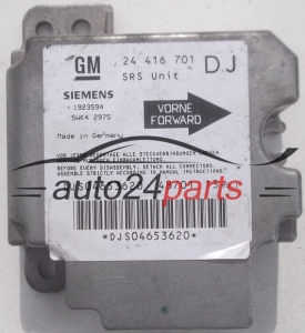 CALCULATEUR AIRBAG OPEL VECTRA B GM 24 416 701 DJ, 24416701, 24416701DJ, SIEMENS 5WK4 2975, 5WK42975 