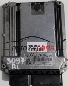 CALCULATEUR MOTEUR AUDI A4 3.0 TDI BOSCH 0 281 014 725, 0281014725, 8K0 907 401 F, 8K0907401F, 8K0 907 401, 8K0907401, EDC17CP04