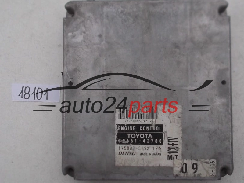 KOMPUTER STEROWNIK SILNIKA TOYOTA RAV 4 2.0 D4D 89661-42780, 8966142780