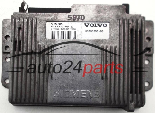 KOMPUTER STEROWNIK SILNIKA VOLVO V40 S40 1.8 S113727100 E, 30850998-0B, 308509980B
