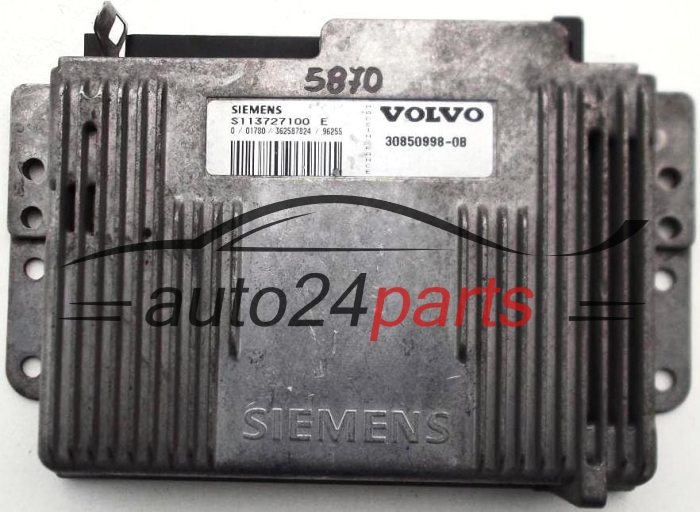 KOMPUTER STEROWNIK SILNIKA VOLVO V40 S40 1.8 S113727100 E, 30850998-0B, 308509980B