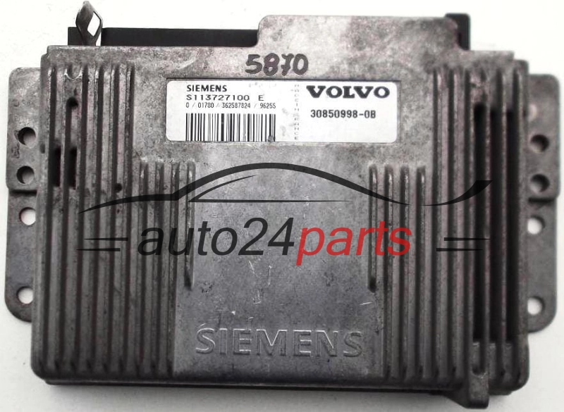 KOMPUTER STEROWNIK SILNIKA VOLVO V40 S40 1.8 S113727100 E, 30850998-0B, 308509980B
