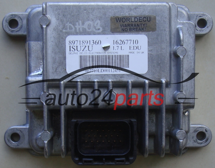 ECU Centralita EDU de bomba de inyección OPEL  ISUZU 8971891360, Delphi Delco 16267710