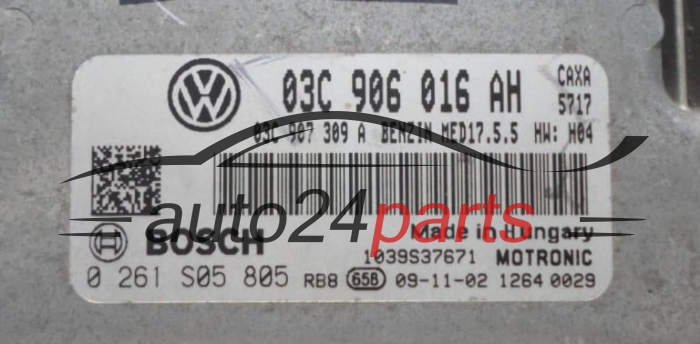 ECU CENTRALITA DE MOTOR  VOLKSWAGEN GOLF 1.4 TSI BOSCH 0 261 S05 805