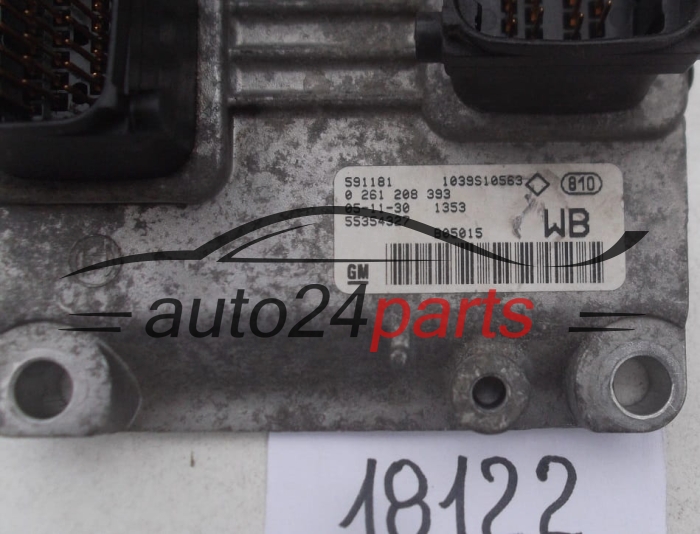 KOMPUTER STEROWNIK SILNIKA OPEL CORSA C 1.0 Z10XEP BOSCH 0 261 208 393, 0261208393