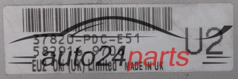 37820-PDC-E51, 37820PDCE51, 582916-9706, 5829169706