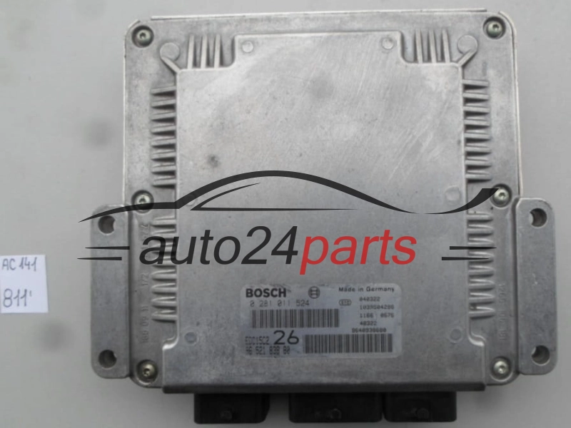CITROEN C5 2.0 HDI BOSCH 0281011524, 0 281 011 524, 9652183880, 96 521 838 80, EDC15C2 26 