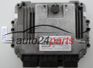 KOMPUTER STEROWNIK SILNIKA FORD FOCUS 1.6 TDCI BOSCH 0 281 015 242, 0281015242, FoMoCo 8M51-12A650-XA, 8M5112A650XA, 8XXA