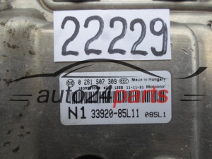 CALCULATEUR MOTEUR OPEL AGILA SUZUKI BOSCH 0 261 S07 309, 0261S07309, 33920-85L11, 3392085L11