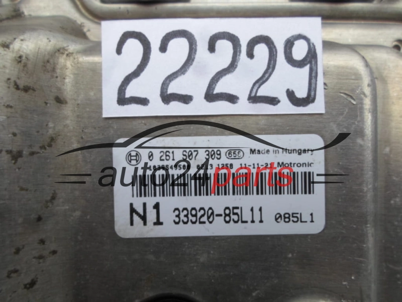 CALCULATEUR MOTEUR OPEL AGILA SUZUKI BOSCH 0 261 S07 309, 0261S07309, 33920-85L11, 3392085L11