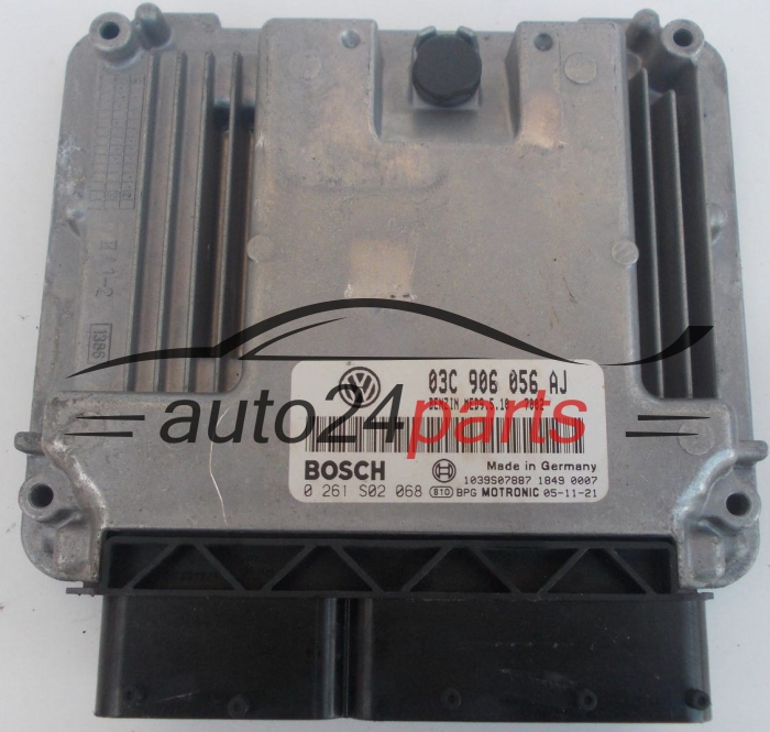 ECU CENTRALITA DE MOTOR  VOLKSWAGEN GOLF 1.4 FSI BOSCH 0 261 S02 068, 03C 906 056 AJ