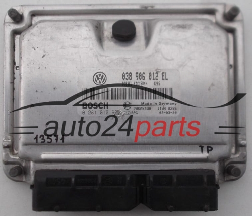 KOMPUTER STEROWNIK SILNIKA VW VOLKSWAGEN POLO 1.9 SDI ASY 038 906 012 EL, 038906012EL, BOSCH 0 281 010 660, 0281010660, 1039S01341 