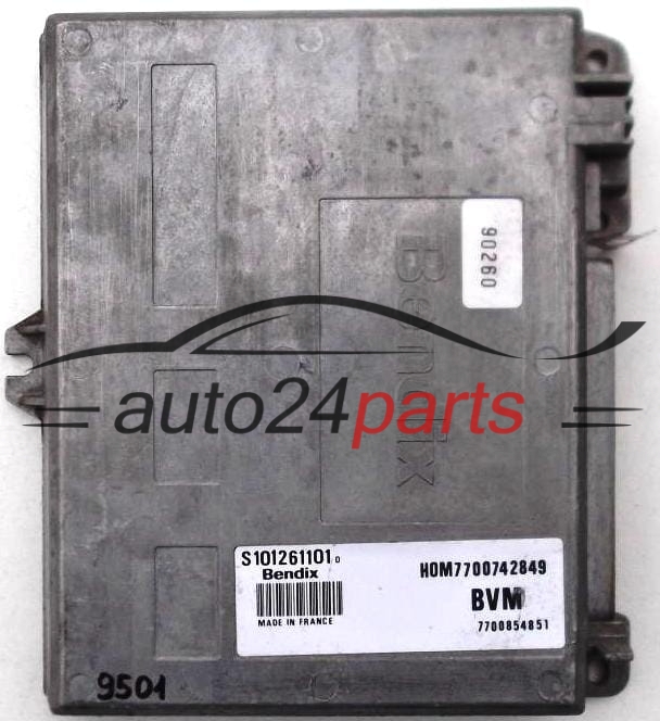 KOMPUTER STEROWNIK SILNIKA RENAULT CLIO 1.8 S101261101, HOM7700742849, 7700854851 