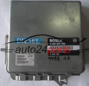 CALCULATEUR MOTEUR BMW E34 525 2.5 TDS BOSCH 0281001183, 0 281 001 183, 2244734, 2 244 734