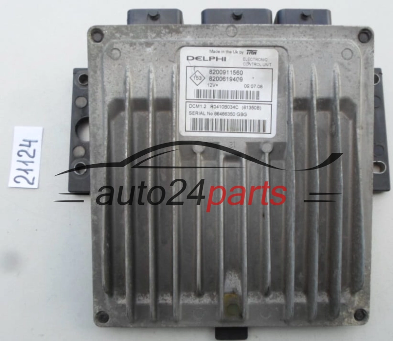 RENAULT KANGO 1.5 DCI DELPHI R0410B034C, 8200911560, 8200619409, DCM1.2