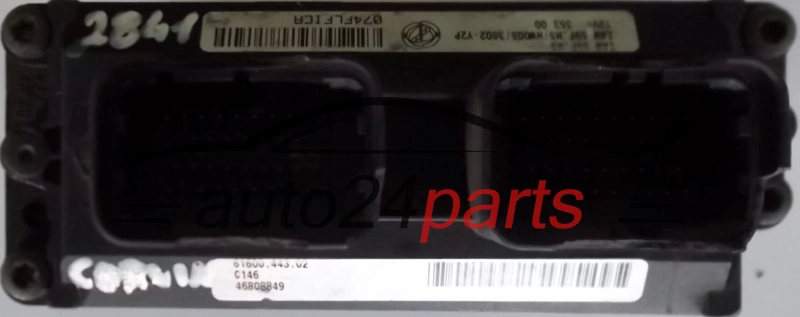 KOMPUTER STEROWNIK SILNIKA FIAT MAGNETI MARELLI IAW 59F.M5, IAW59FM5, 46808849