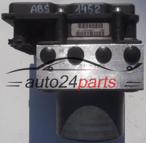 ABS HYDRAULIK-AGGREGAT MIT STEUERGERAET OPEL CORSA C COMBO MERIVA BOSCH 0 265 231 583, 0265231583, 13182319 HG, 13182319HG, 0 265 800 770, 0265800770