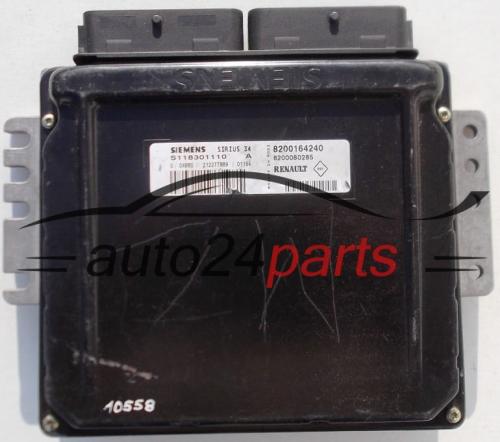 MOTORSTEUERGERÄT ECU STEUERGERAT RENAULT KANGOO CLIO SIEMENS S118301110 A, S118301110A, 8200164240, 8200080285