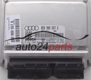 CALCULATEUR MOTEUR AUDI A4 2.0 BOSCH 0 261 208 691, 0261208691, 8E0 909 557 S, 8E0909557S, ME7.5 