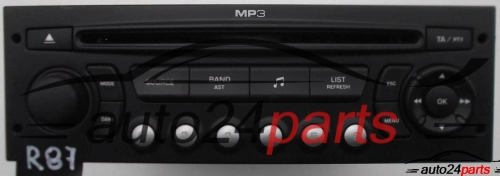 RADIO CD MP3 RD4 B5 N2 KML SX2 PEUGEOT CITROEN 7 645 136 393 / 7645136393 / 815 BP513663263995 / 815BP513663263995 