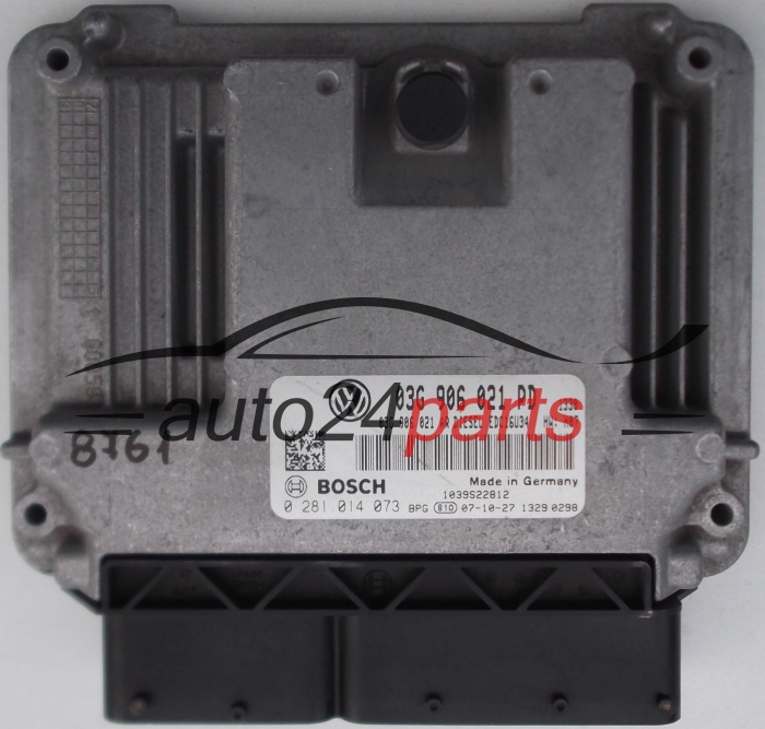 KOMPUTER STEROWNIK SILNIKA VW VOLKSWAGEN CADDY 1.9 TDI BLS 03G906021PD, 03G 906 021 PD, 03G906021CG, 03G 906 021 CG, BOSCH 0281014073, 0 281 014 073 