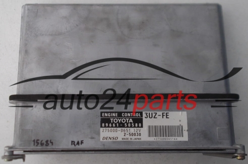 CALCULATEUR MOTEUR TOYOTA LEXUS 89661-50580, 8966150580, DENSO 275000-0651, 2750000651