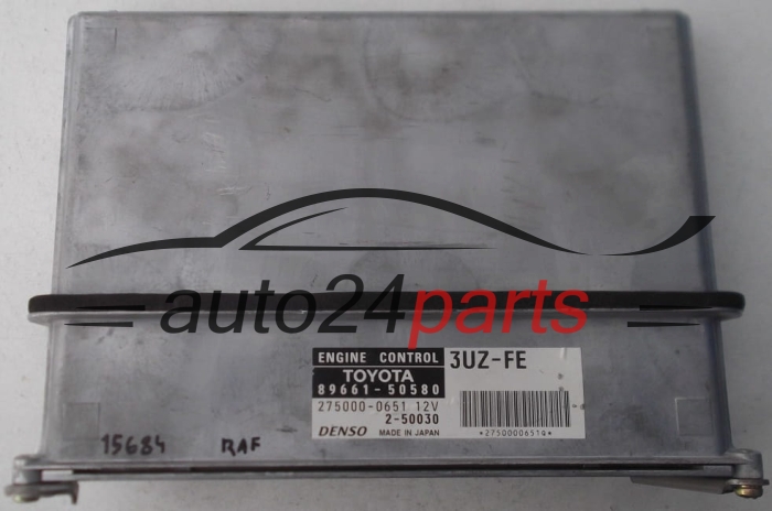 CALCULATEUR MOTEUR TOYOTA LEXUS 89661-50580, 8966150580, DENSO 275000-0651, 2750000651