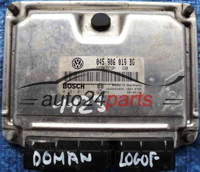 KOMPUTER STEROWNIK SILNIKA SEAT IBIZA 1.4 TDI AMF 045906019BG, BOSCH 0281011244, 1039S02899