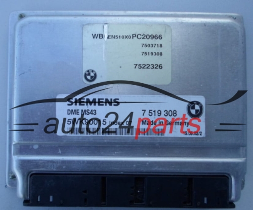 CALCULATEUR MOTEUR BMW E46 2.5 SIEMENS 5WK90015, 7 519 308