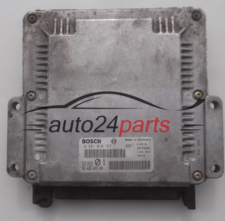 ECU CENTRALITA DE MOTOR  PEUGEOT 206 2.0 HDI BOSCH 0 281 010 767, 96 435 249 80