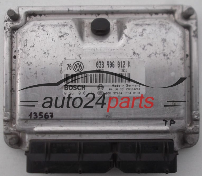 KOMPUTER STEROWNIK SILNIKA VW VOLKSWAGEN GOLF BORA 1.9 TDI AGR 038906012K