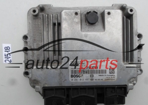KOMPUTER STEROWNIK SILNIKA FORD FOCUS 1.6 TDCI BOSCH 0 281 012 487, 0281012487, FoMoCo 7M51-12A650-UB, 7M5112A650UB, 7EFB