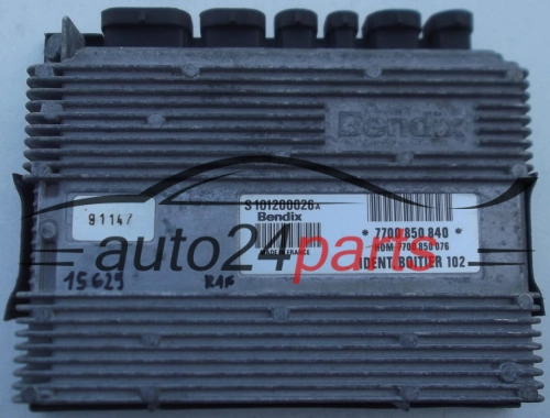 KOMPUTER STEROWNIK SILNIKA RENAULT CLIO 1.4 S101200026A, S101200026, 101200026, 7700 850 840, 7700850840, HOM 7700 850 076, HOM7700850076, 7700850076