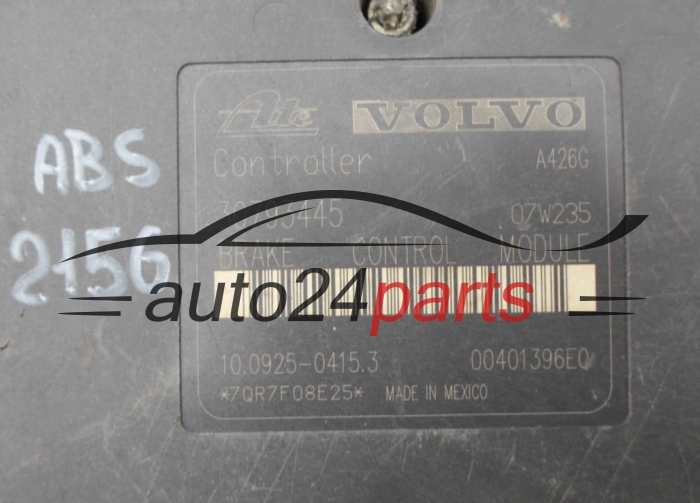 POMPE HYDRAULIQUE ET CALCULATEUR d'ABS VOLVO XC90  30793445, ATE 10.0925-0415.3