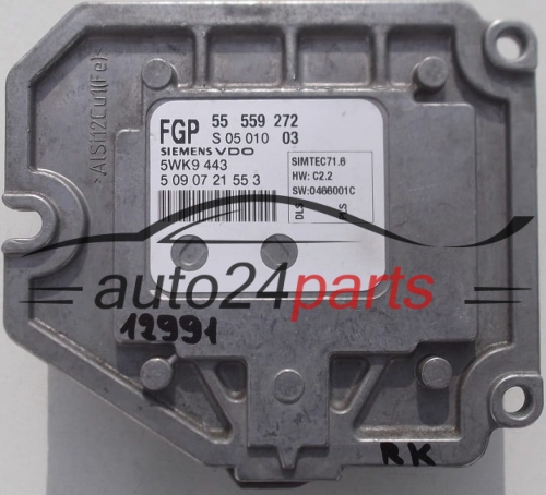 MOTORSTEUERGERÄT ECU STEUERGERÄT  OPEL ASTRA VECTRA SIGNUM ZAFIRA 1.8 Z18XE SIEMENS VDO 5WK9 443,  FGP 55 559 272