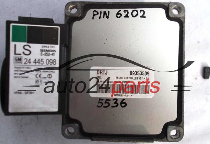  KOMPUTER STEROWNIK SILNIKA OPEL ASTRA G CORSA C ZAFIRA A 1.4 Z14XE 1.6 Z16XE 09353509 DRTJ 9391340, 6235008