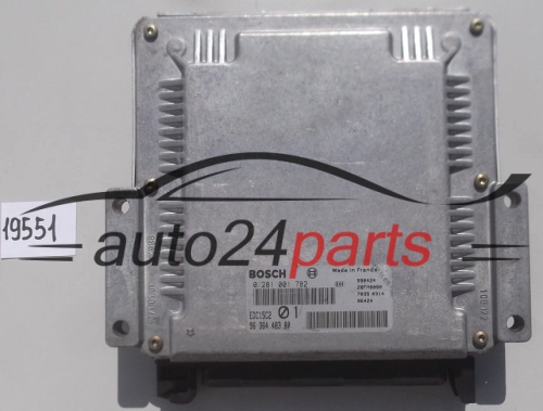 KOMPUTER STEROWNIK SILNIKA PEUGEOT 406 2.0 HDI BOSCH 0 281 001 782,  96 364 483 80