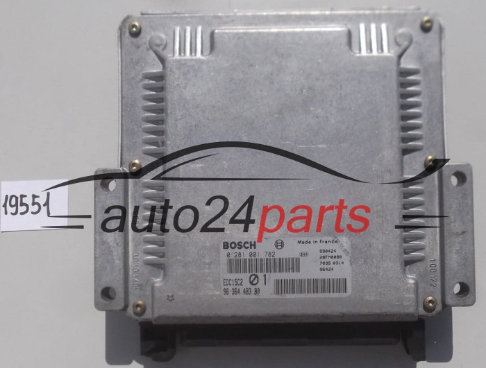 KOMPUTER STEROWNIK SILNIKA PEUGEOT 406 2.0 HDI BOSCH 0 281 001 782,  96 364 483 80