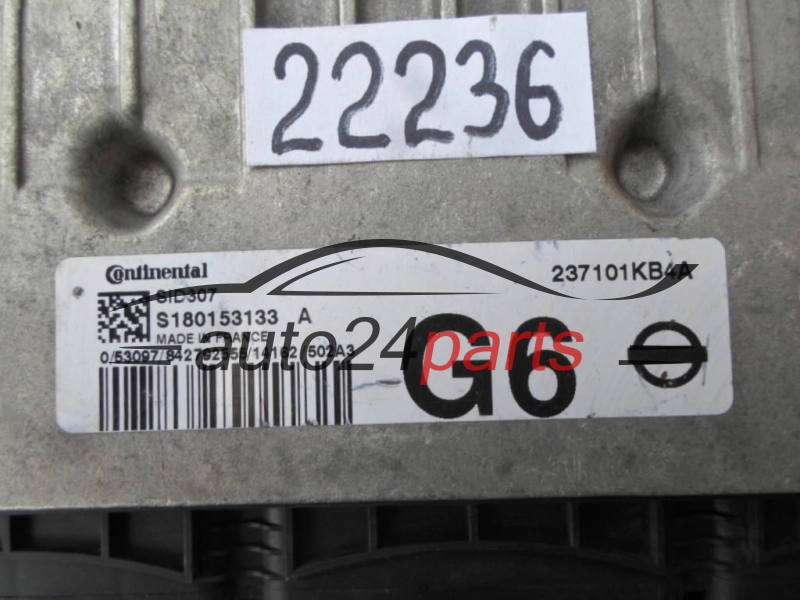 KOMPUTER STEROWNIK SILNIKA NISSAN JUKE S180153133 A, S180153133A, 237101KB4A