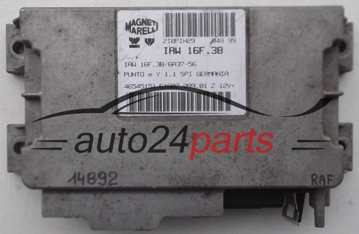 MAGNETI MARELLI IAW 16F.38, IAW16F38, 61602.099.01, 6160209901, 46545151
